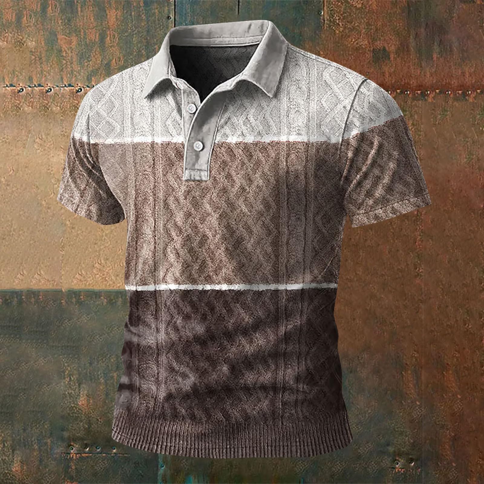 DENGJIAMY dzianinowe koszulki polo z nadrukiem dla mężczyzn biznesowe codzienne topy outdoorowe plus size koszulka golfowa moda męska koszulki z kołnierzem z krótkim rękawem ubrania męskie