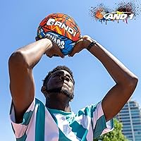 Vista 4 de AND1 Chaos Rubber Basketball Official Regulation Size 7 (29.5 inches) Rubber Basketball - Deep Channel Construction Streetball, Made for Indoor