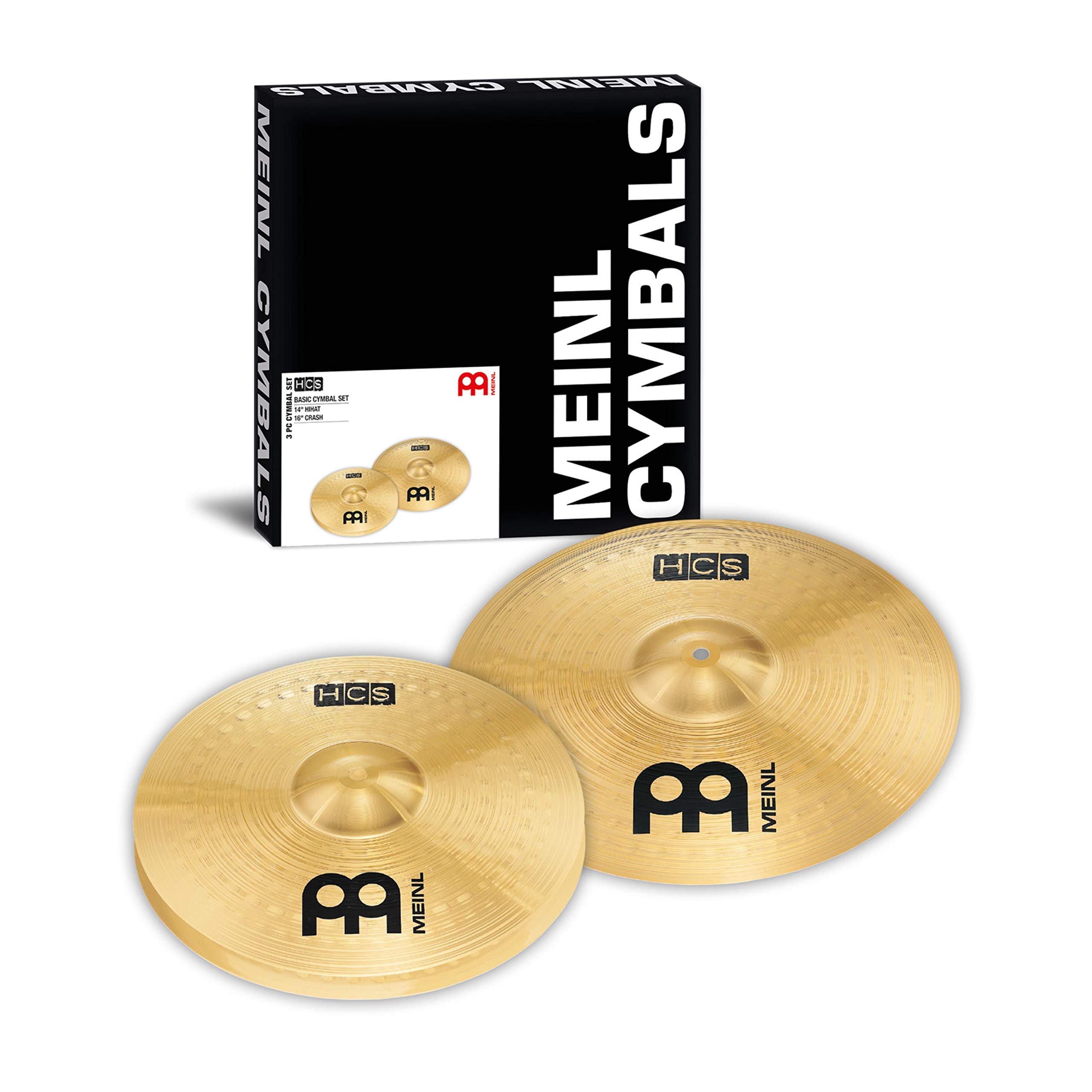 Meinl Cymbals HCS1416 HCS Serie Beckenset mit 35,56 cm (14 Zoll) Hihat, 40,64 cm (16 Zoll) Crash