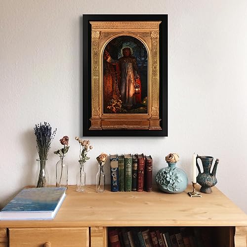 Miniatura 3 de Cabina perdida la luz del mundo 1851 por William Holman Hunt  Impresión sin marco  Reproducción de pinturas de obras de arte finas  Póster enmarcado