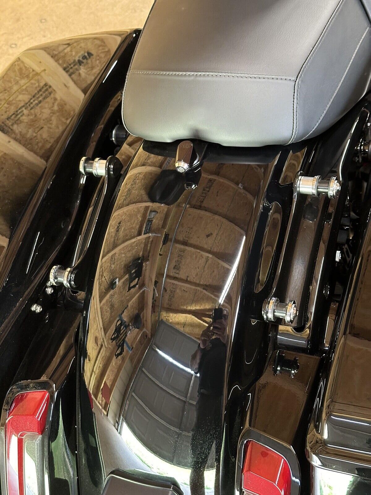 Benlari 4-Punkt Docking Kit Für Harley Touring 2009-2024 - Sissy Bar & Gepäckträger