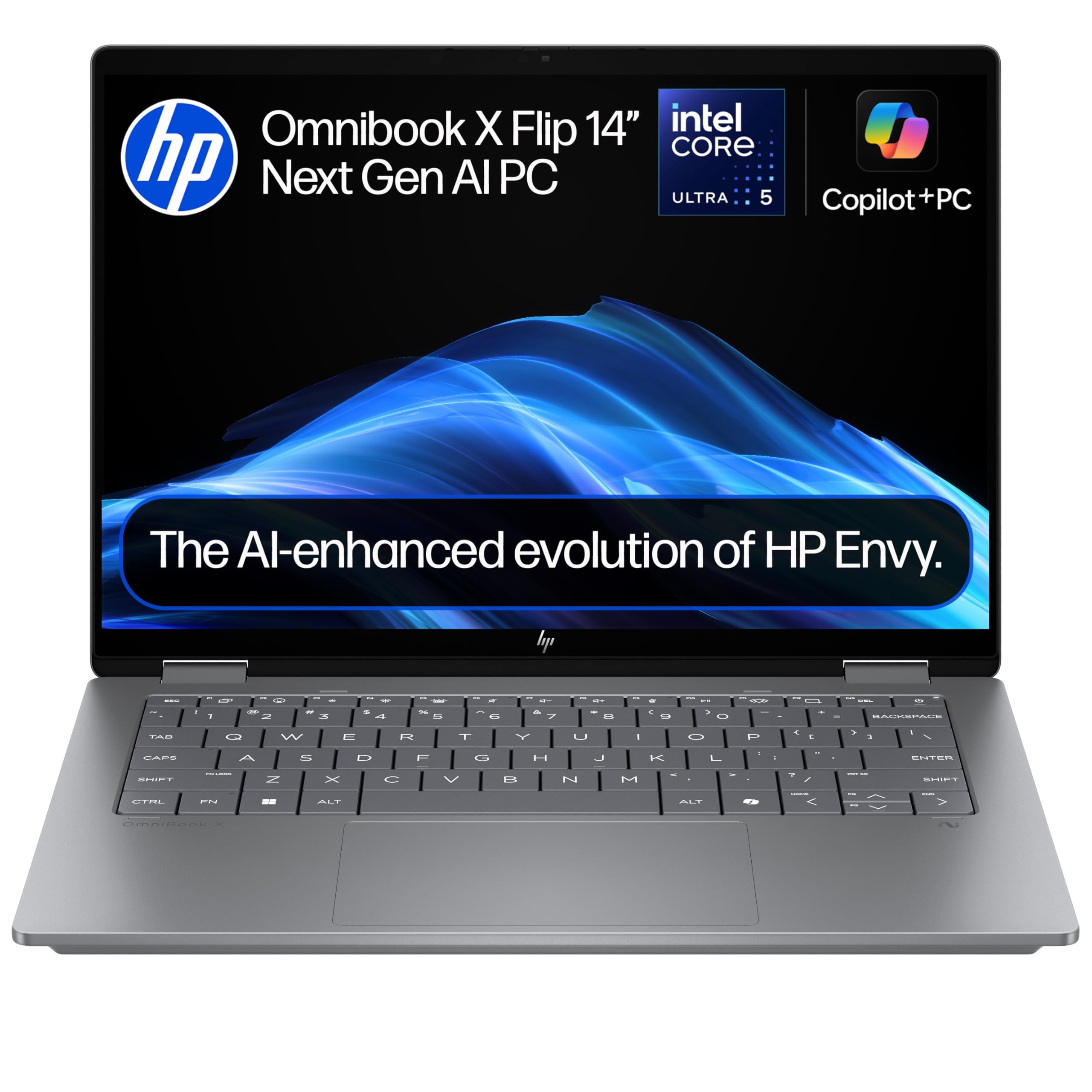 HP OmniBook X Flip NGAI 14" Laptop | CoPilot+ PC | Intel® Core™ Ultra 5-226V Processor | 16GB RAM | 512GB SSD | Intel® Arc™ 130V | 2K IPS Touchscreen | Up to 22.75Hr Battery | Windows 11 | 14-fm0005sa — view 17