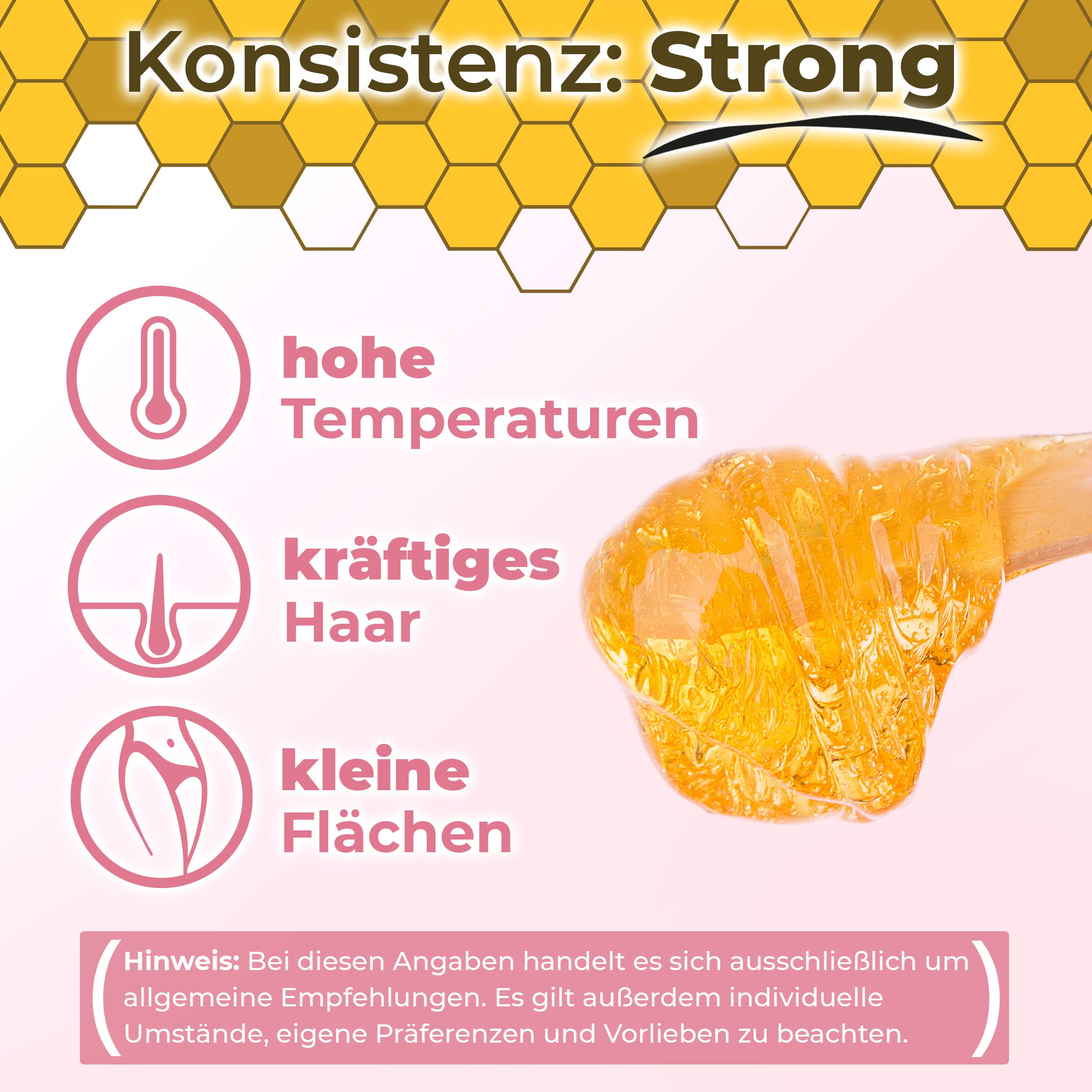 Sugaring Paste Mrs. Sugar 1x Zucker-Spatel, Strong Zuckerpaste Haarentfernung 550g (Strong)