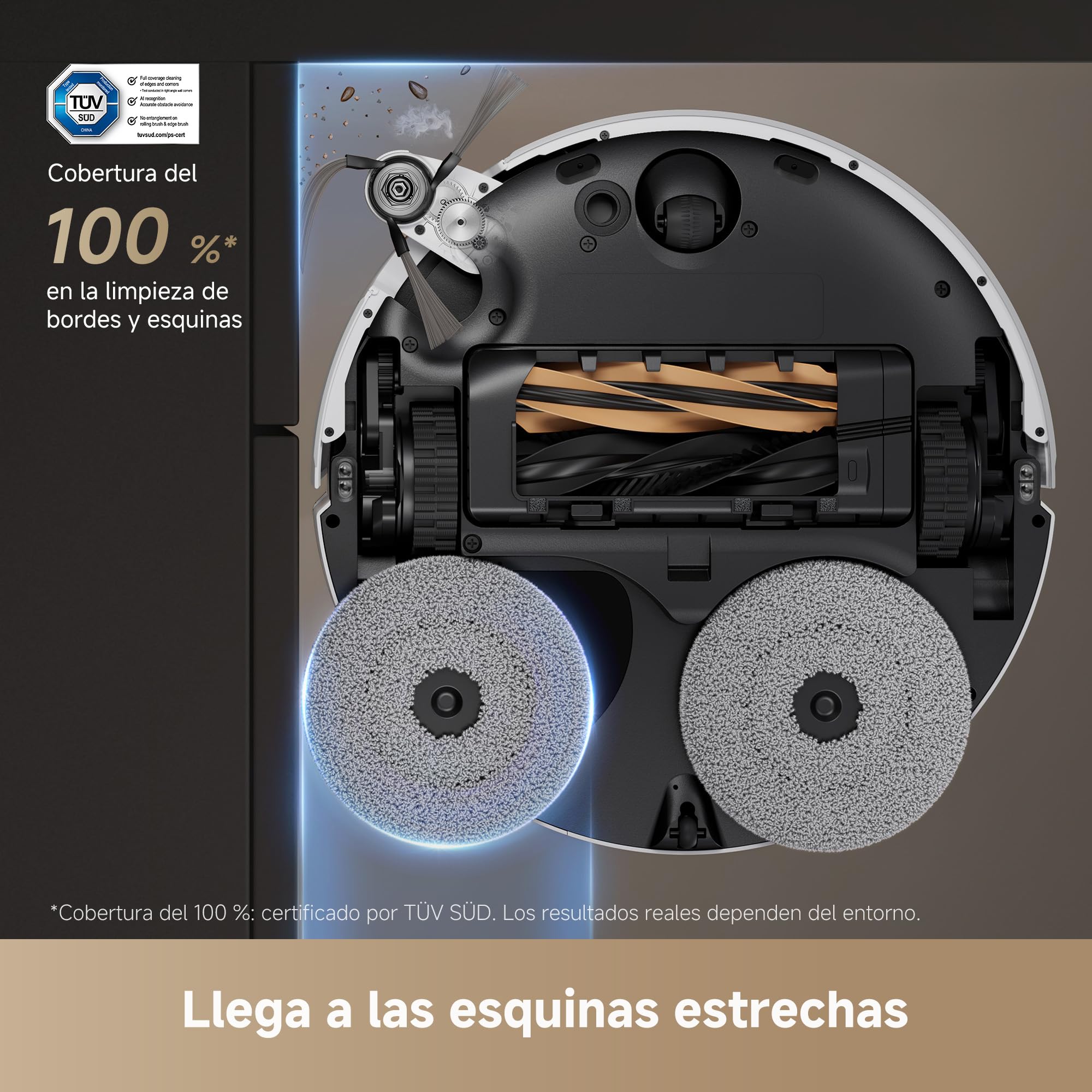 DREAME X50 Ultra Robot Aspirador y Fregasuelos, 20000Pa Succión, Obstáculos hasta 6cm, Radar Elevado, App, Blanco