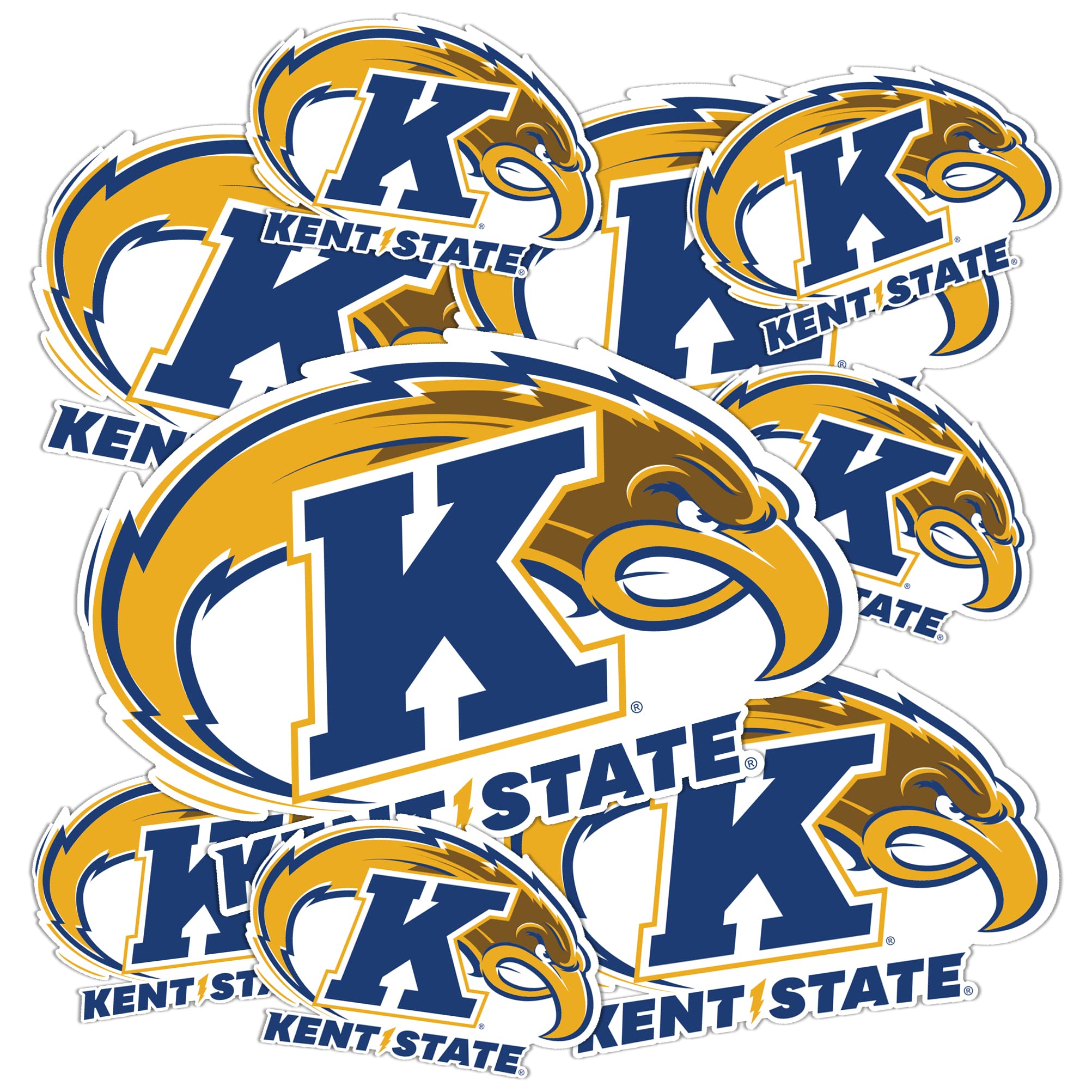 Autocollant vinyle KSU Kent State University imperméable type 3-1 pour voiture et gourde