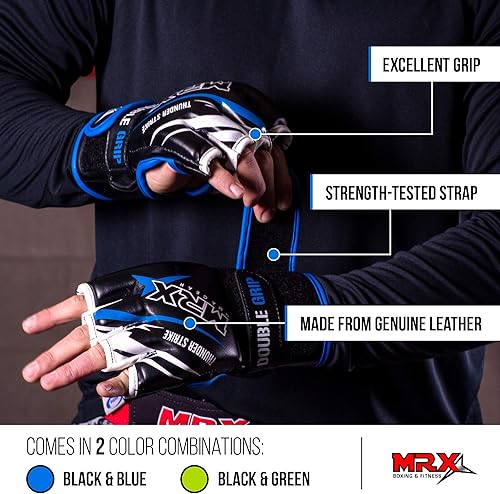 Miniatura 2 de MRX MMA - Guantes de agarre para hombres, artes marciales, entrenamiento de lucha, guantes de lucha