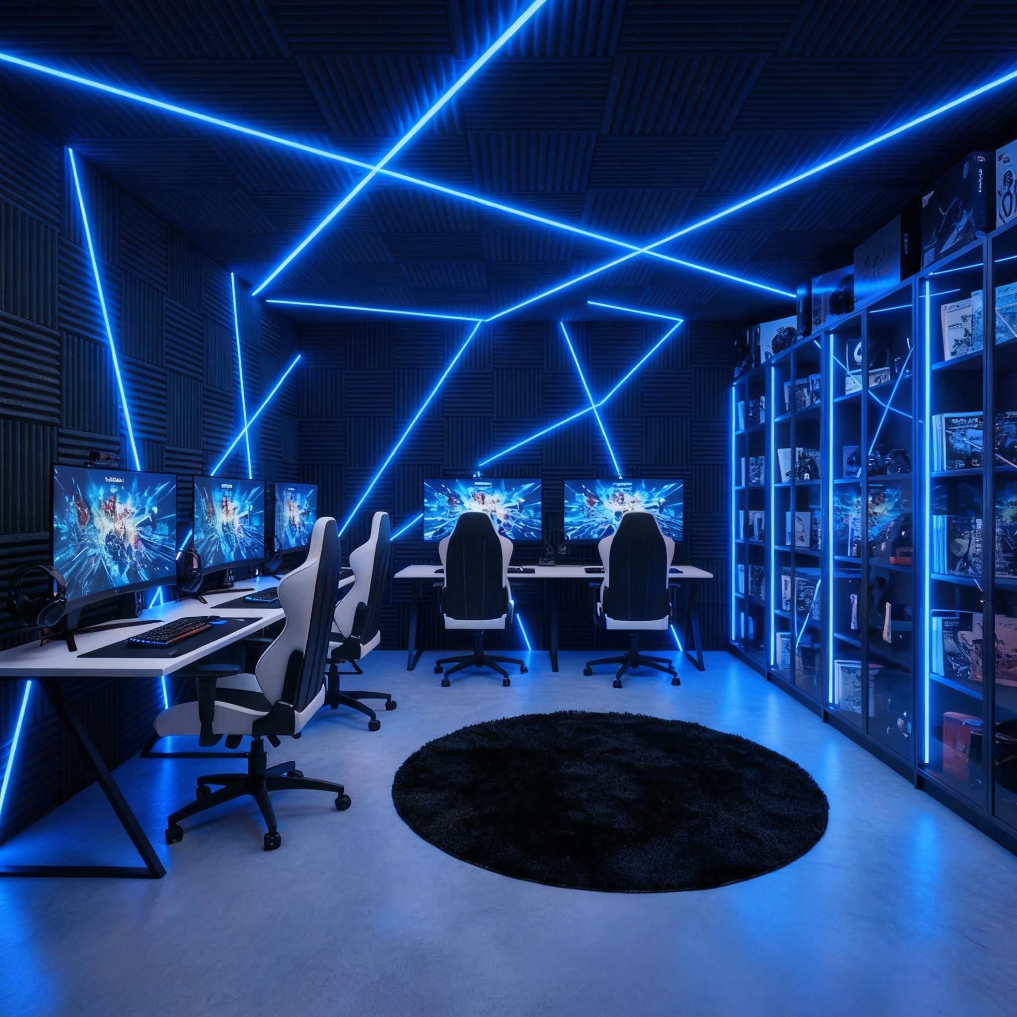StarryEver COB - Tira LED para exteriores, flujo de 10 m, 3200 LED, tira azul, IP67, impermeable, regulable, para exteriores, tira de luz, autoadhesiva, para jardín, balcón, cocina, interior, sala de