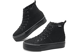 Obtaom: Aesthetically Pleasing High-Top Platform Sneakers for Women