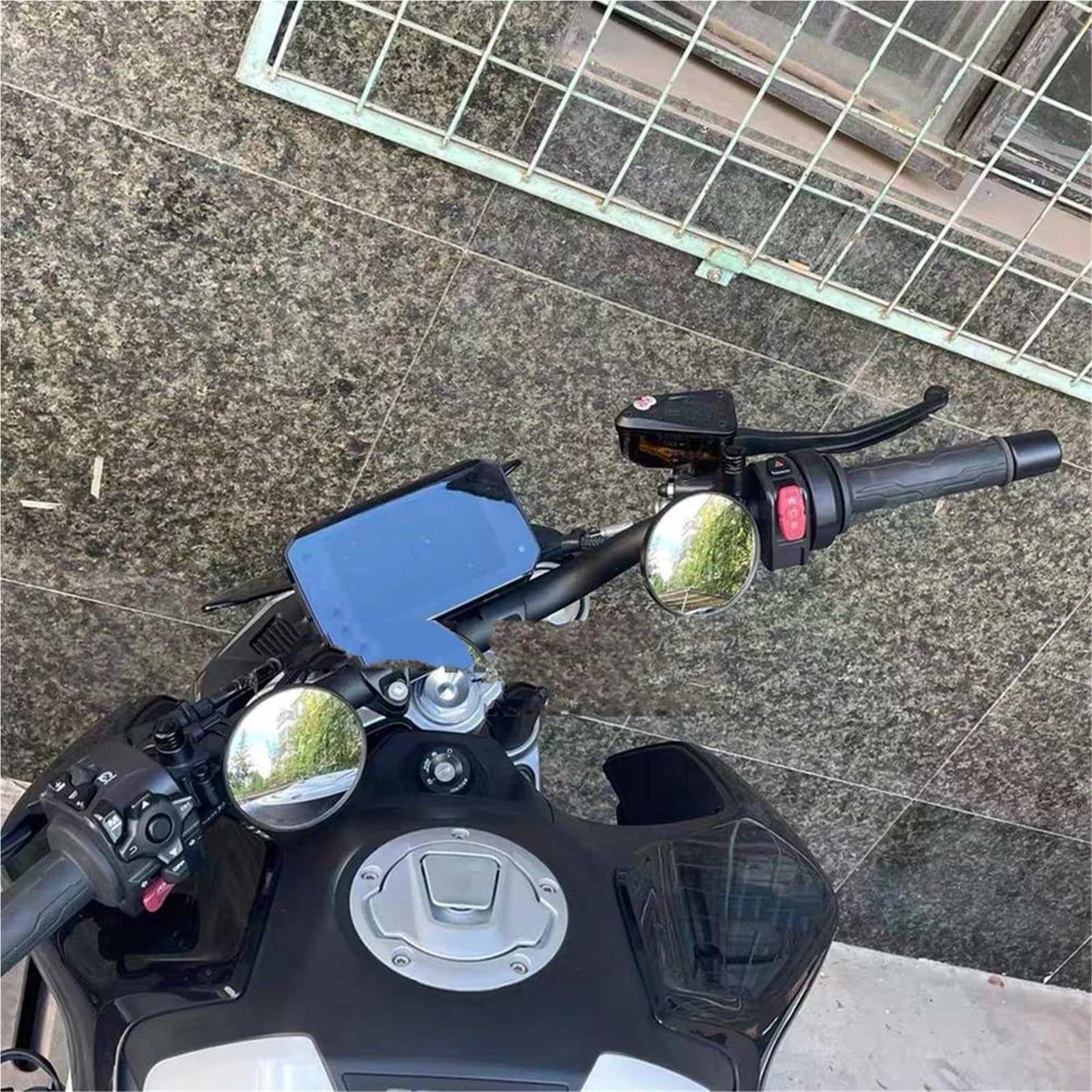 Espejo Retrovisor para Manillar De Motocicleta para Yamaha MT09 MT-09 MT 09 SP 2021-2024 2025, Convexo Gran Angular CNC Espejos Laterales(1 par)