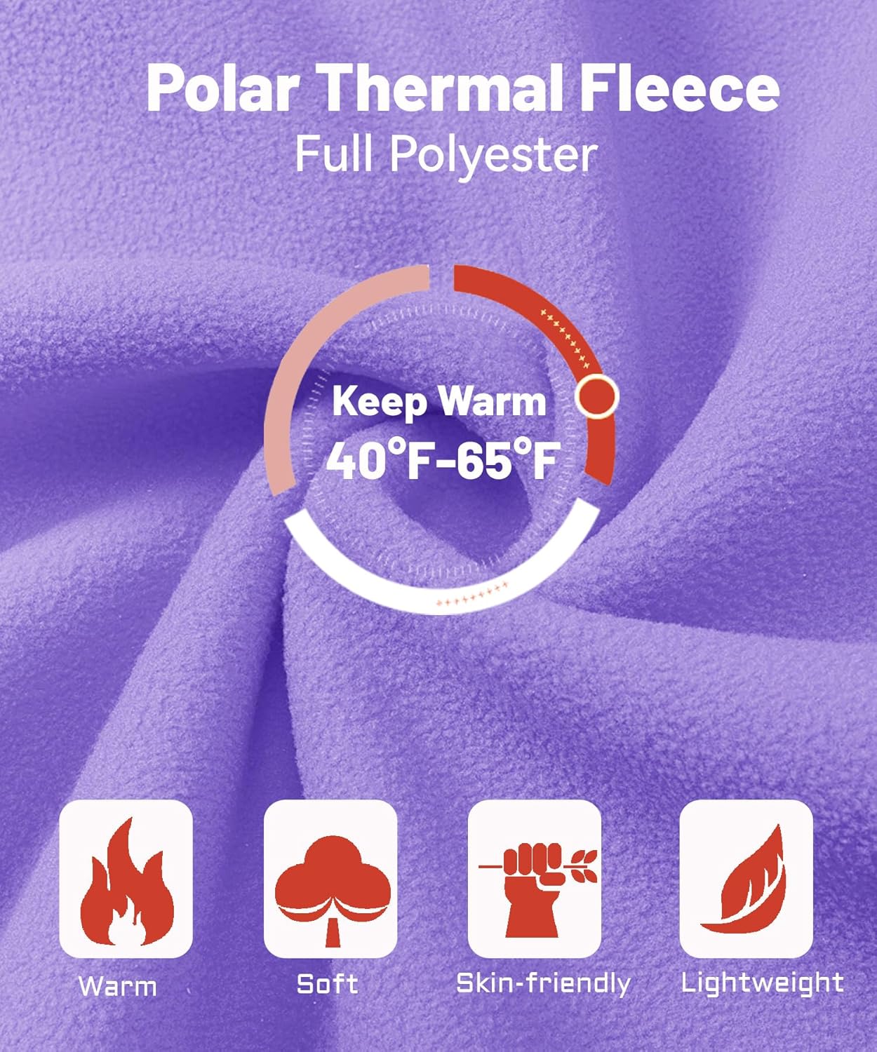 MAGCOMSEN Women's Fleece Jacket Zip Up Coat Lightweight Soft Warm Long Sleeve Jackets with Pockets for Winter - Image 6