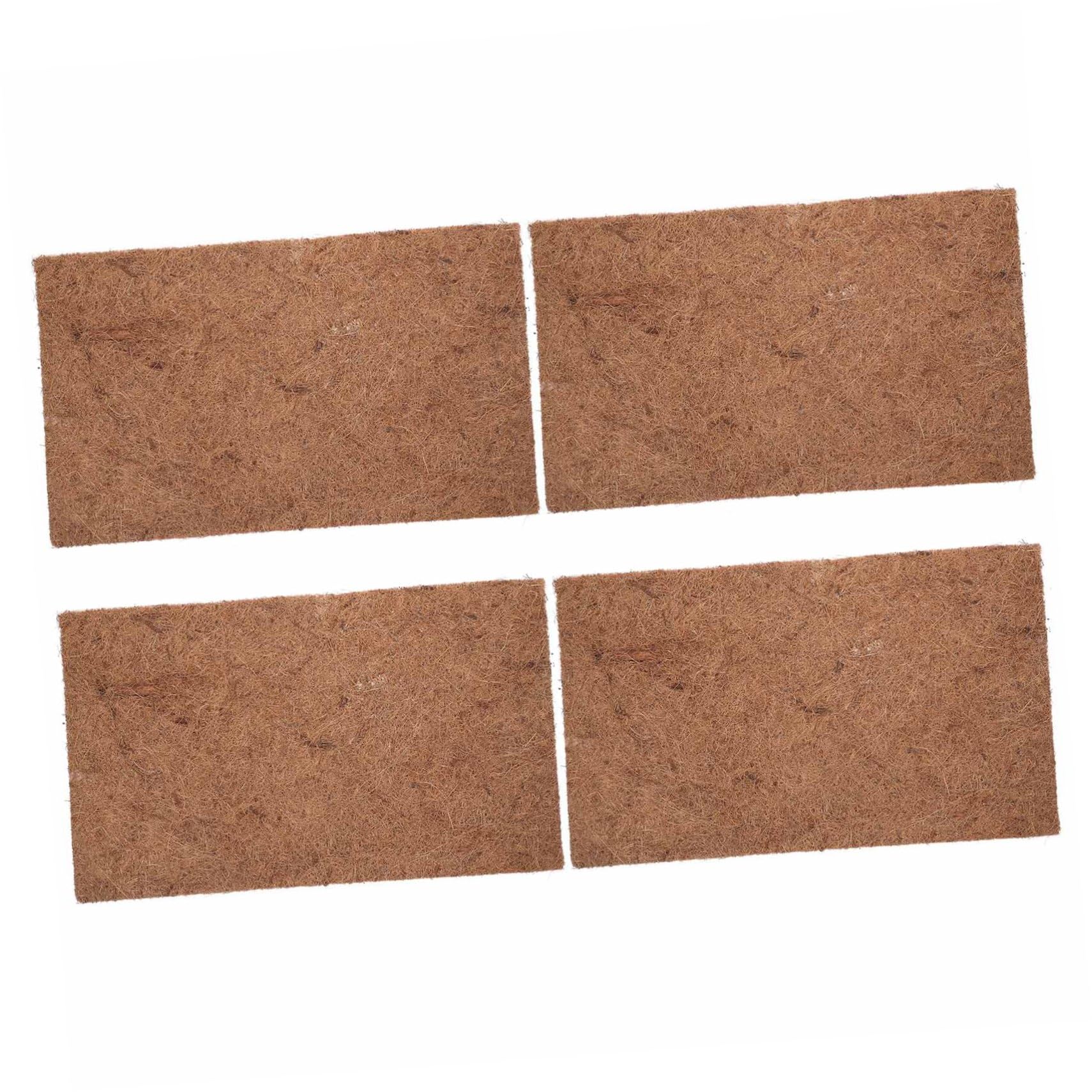 POPETPOP Alfombra para Reptiles de Fibra de Café, 4 Piezas