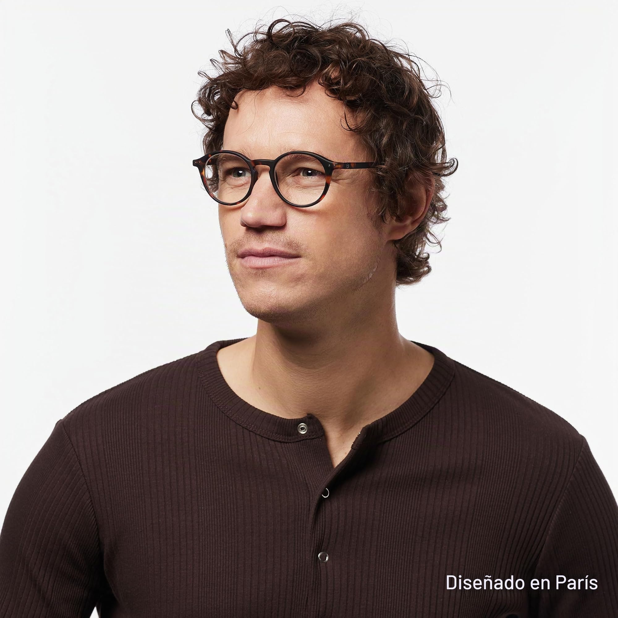IZIPIZI Shape D - Gafas de lectura unisex para adulto, Tortuga, 2
