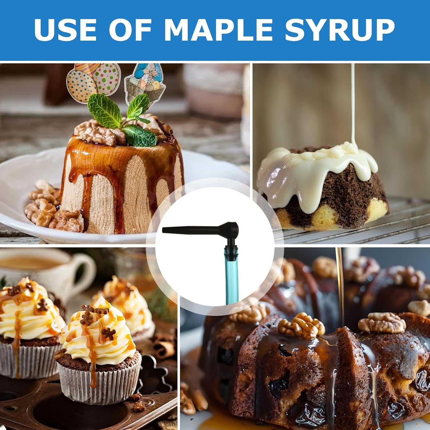 24 Set Maple Syrup Tapping Kit, Maple Tree Taps and 3ft Food Grade Tubing Drop Lines Extractors, Maple Syrup Spile Sugaring Starter Supplies for Pure Birch Maple Syrup Collection