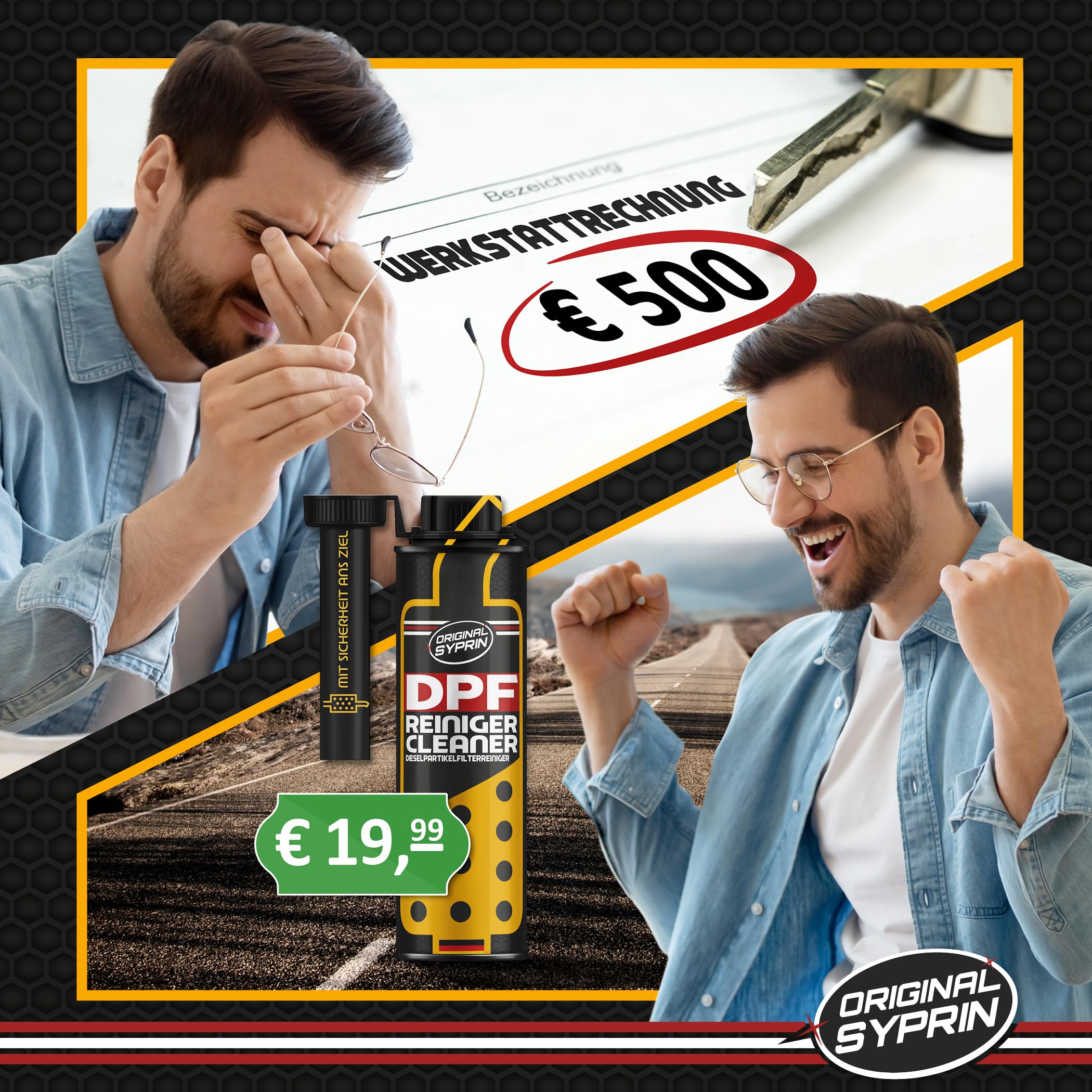 Originale Syprin DPF Detergente per filtro antiparticolato diesel I Additivo per la pulizia DPF I Detergente DPF diesel e protezione DPF I 300 ml - 4