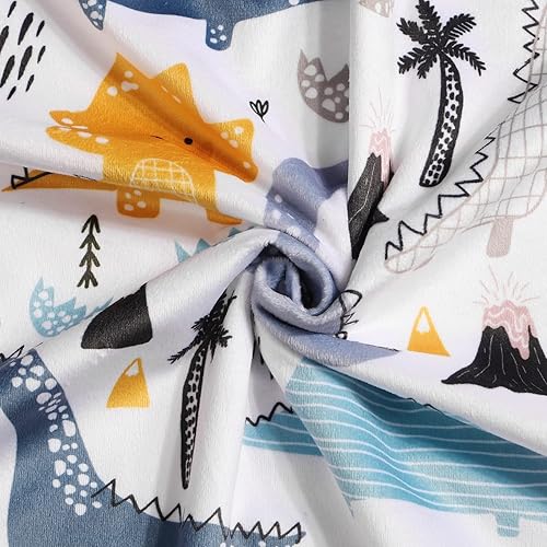 Miniatura 6 de Donsonny Manta de bebé para niños y niñas, suave Minky con respaldo de doble capa de puntos, manta impresa de dibujos animados de 30 x 40 pulgadas