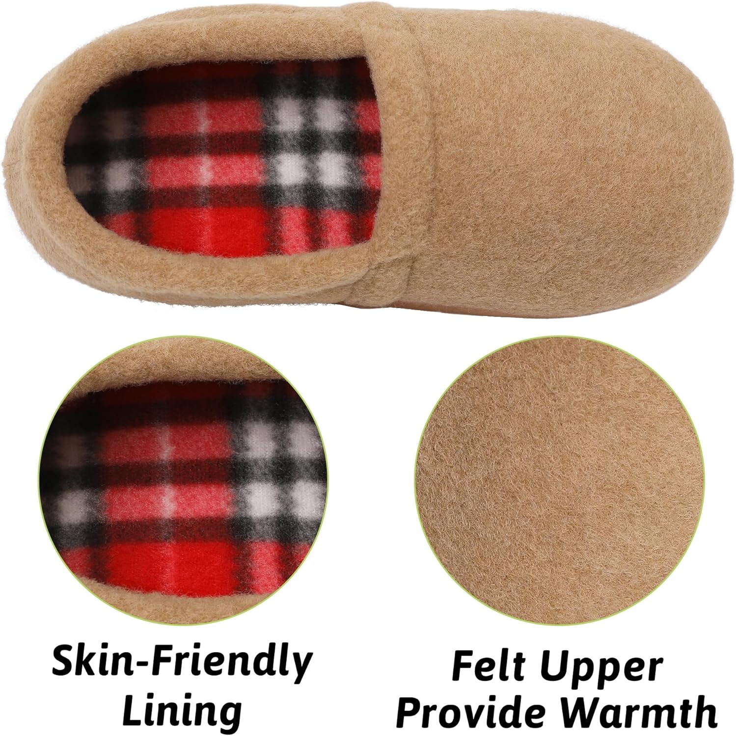 MIXIN Little/Big Kid Boy's Slippers House Shoes Indoor Outdoor with Anti Slip Sole - Image 3