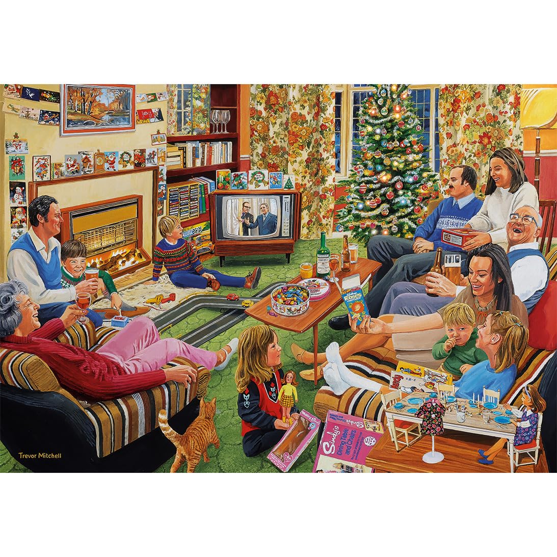 Gibsons Winter Post - Puzzle 500 Pezzi Per Adulti, Scena Natalizia Di Campagna, Sostenibile, Cartone Riciclato