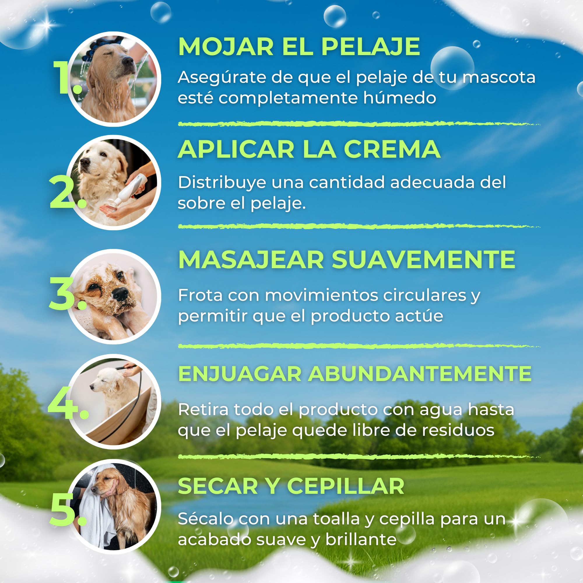 Moly Crema Suavizante Profesional 5 litros para Perros y Gatos | Formato Ahorro para Peluquería Canina | Desenredante con Colágeno | Hidrata Pelo Largo y Denso | Apto para Uso Frecuente