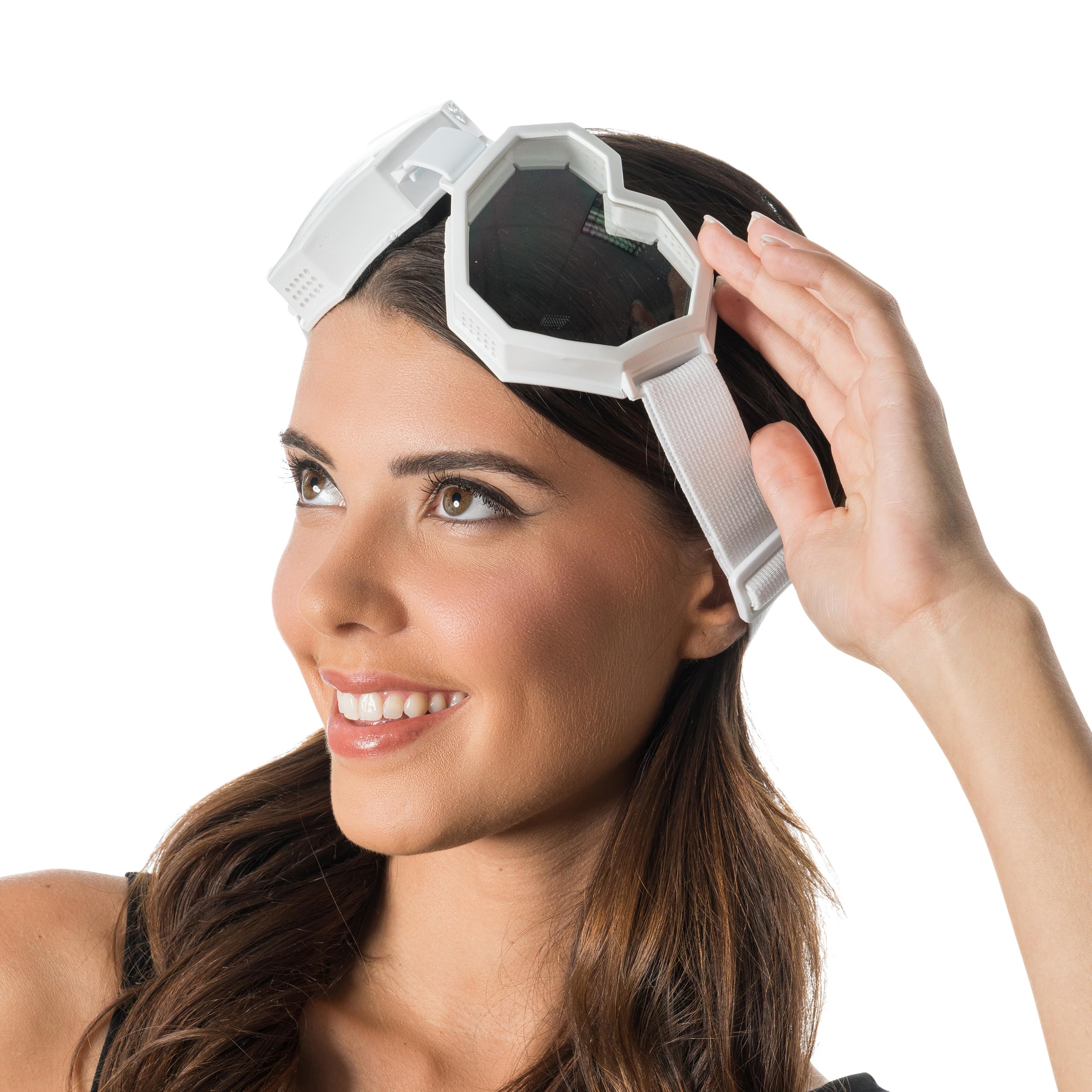 Chaks - Herz Brille für Damen und Herren, Kostümbrille mit Gummiband, Maskenbrille, Karneval, Festival, 70er Party