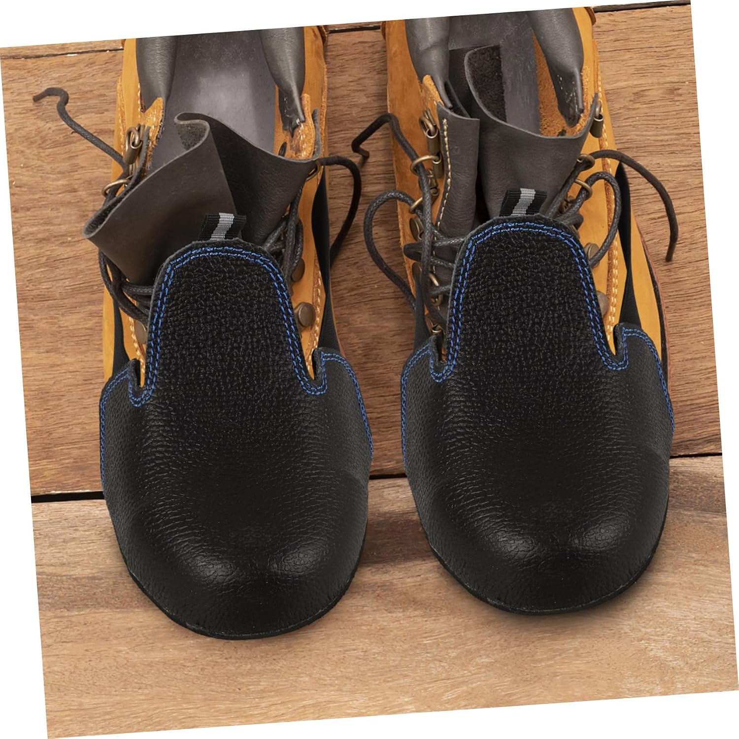 1pair Adjustable Safety Shoes Caps Toe for Workers Overshoes Reusable Covers for Construction and Industrial Use Crushing and Puncture