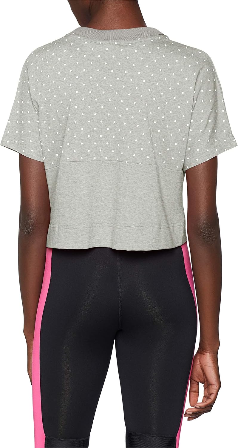 Ajio Womens Nike Crop T Shirt Ajio Nike Grey Crew Neck Womens Ajio