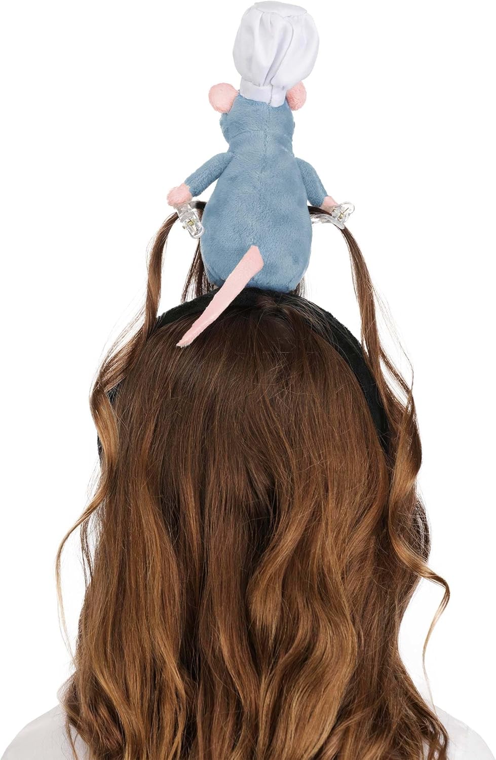 Disney Pixar Ratatouille Remy Costume Headband | Mouse with Chef Hat and Hair Clips for Halloween Dress Up - Image 3