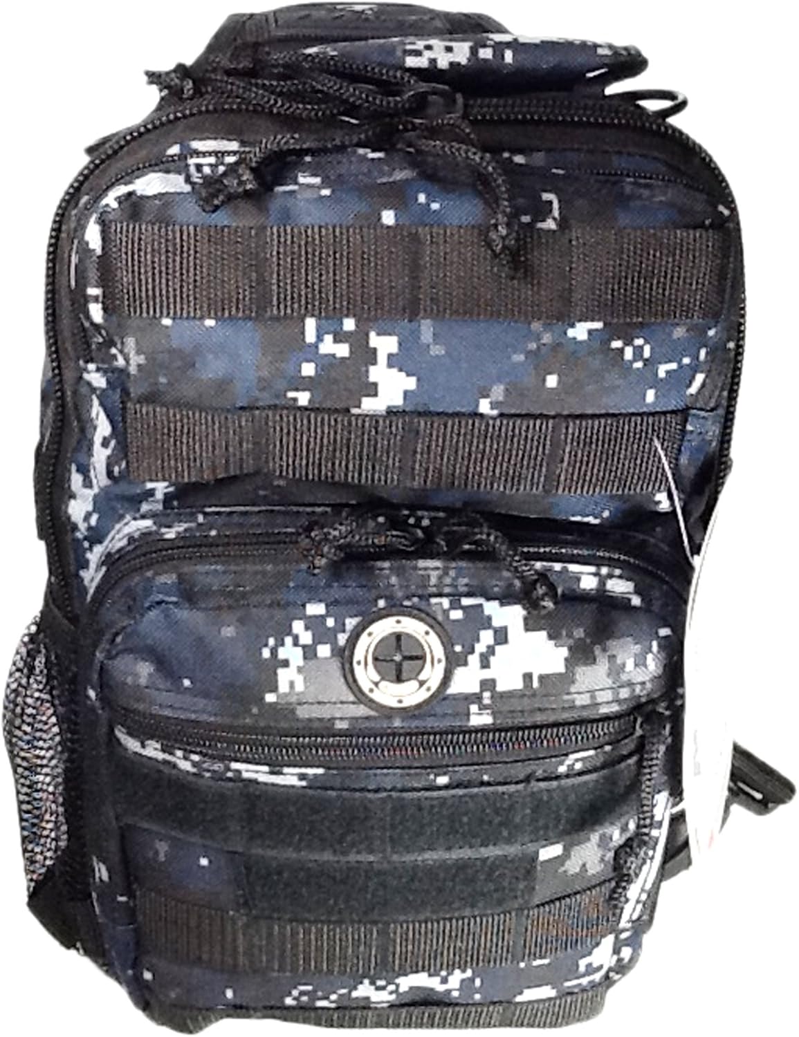 12" 800cu. in. Tactical Sling Shoulder Hiking Backpack TL312 DMBK DIGITAL CAMOUFLAGE Navy Blue