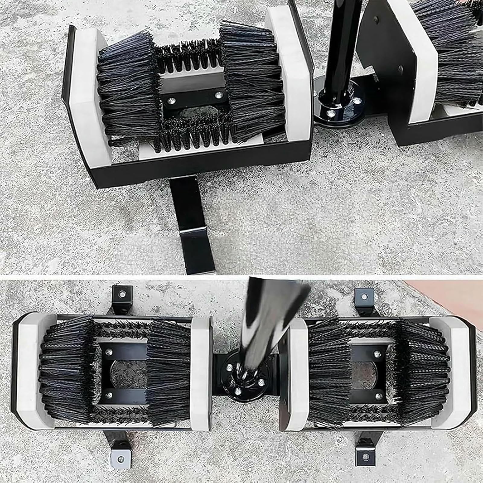 Limpiador de botas con asa, elimina eficazmente el barro y la nieve de las suelas, ideal para puerta delantera y uso en el jardín