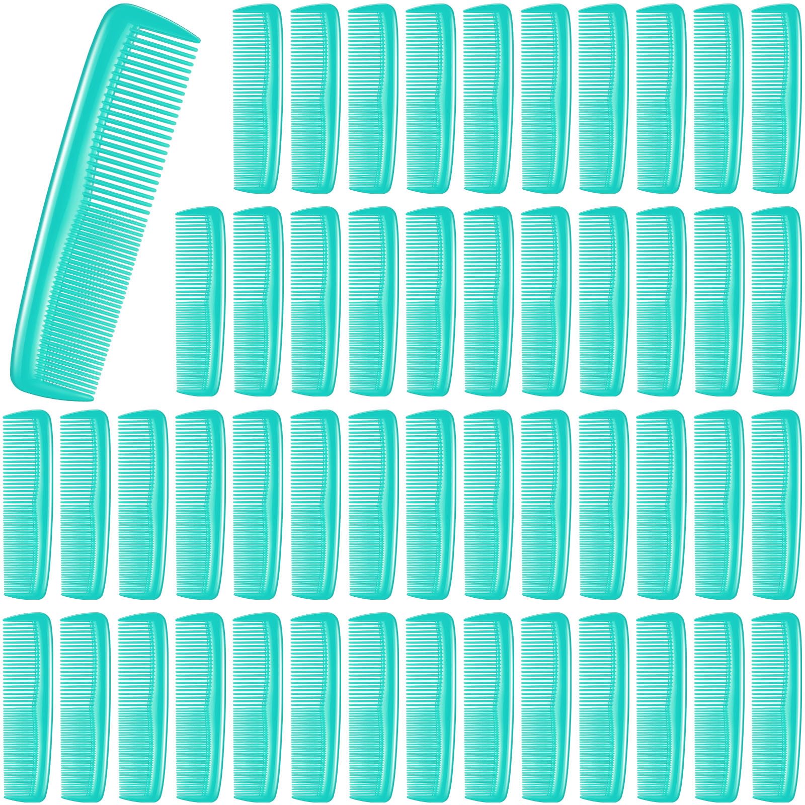 Didaey 50 Pcs Pocket Combs for Men 5 Inch Cutting with Wide and Fine Teeth Plastic Professional Barber Haircut Small Anti Static Combs for Women