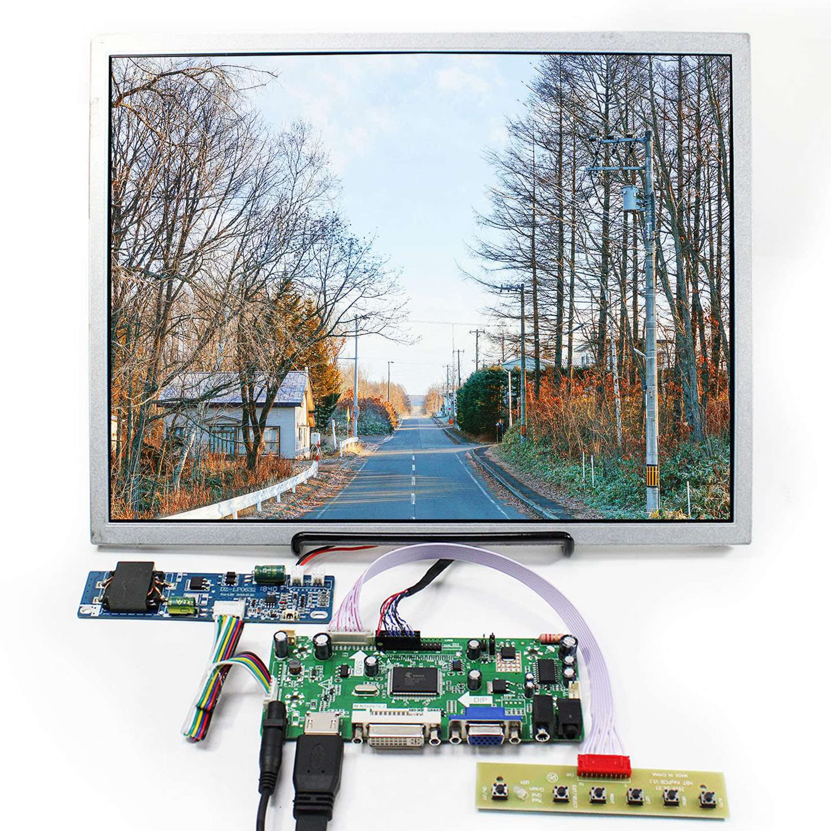 15インチ G150XGE-L04 1024x768 HD 1000nit LCDスクリーン HD-MI VGA DVI オーディオ LVDs コントローラーボード