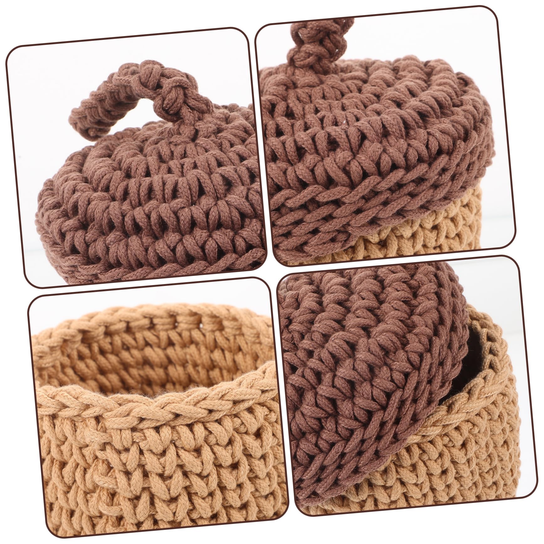 CHILDWEET Panier De Rangement En Jonc De Mer Tissé Pour Organiser Des