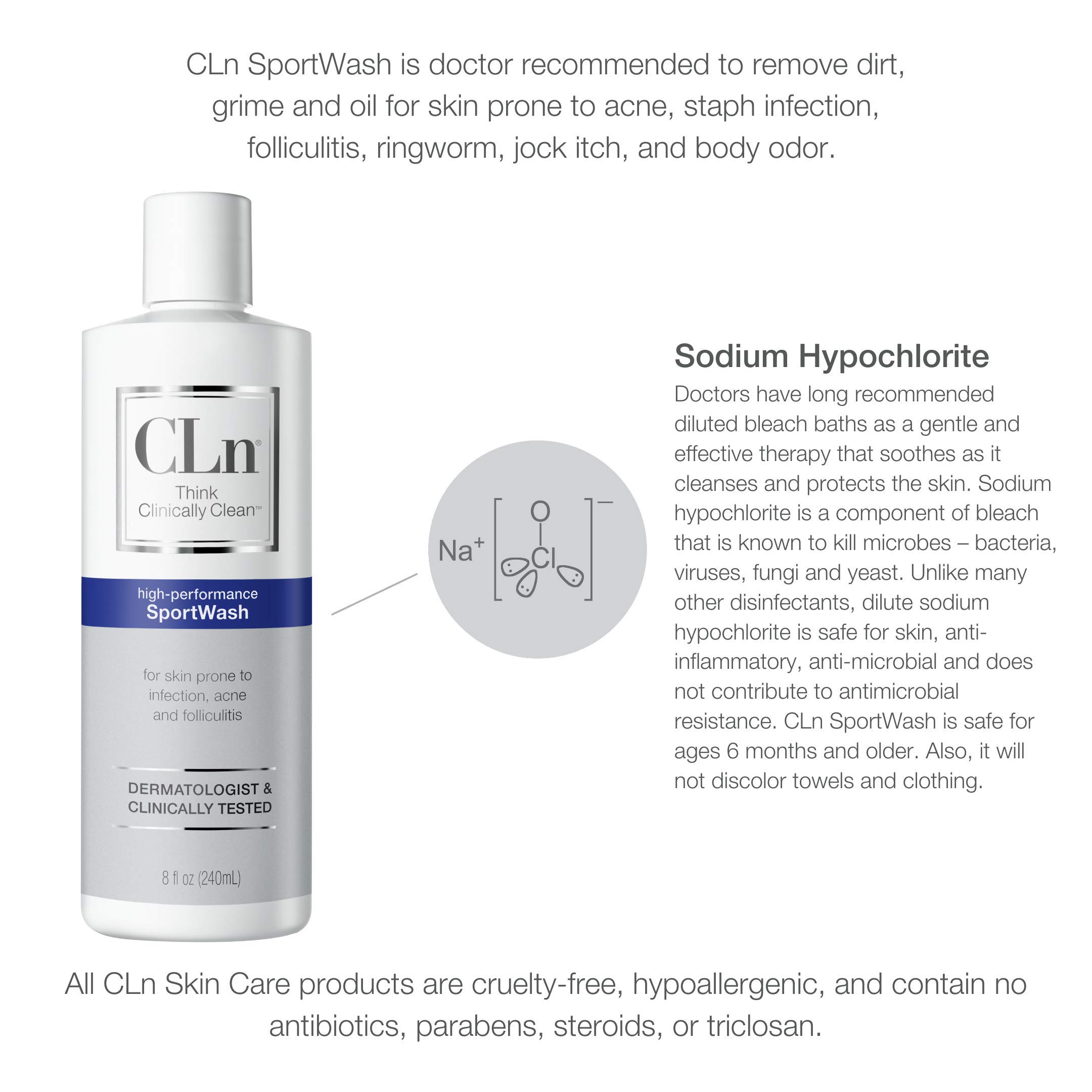 Buy CLn SportWash Sport Body Wash for Skin Prone to Sport Infections