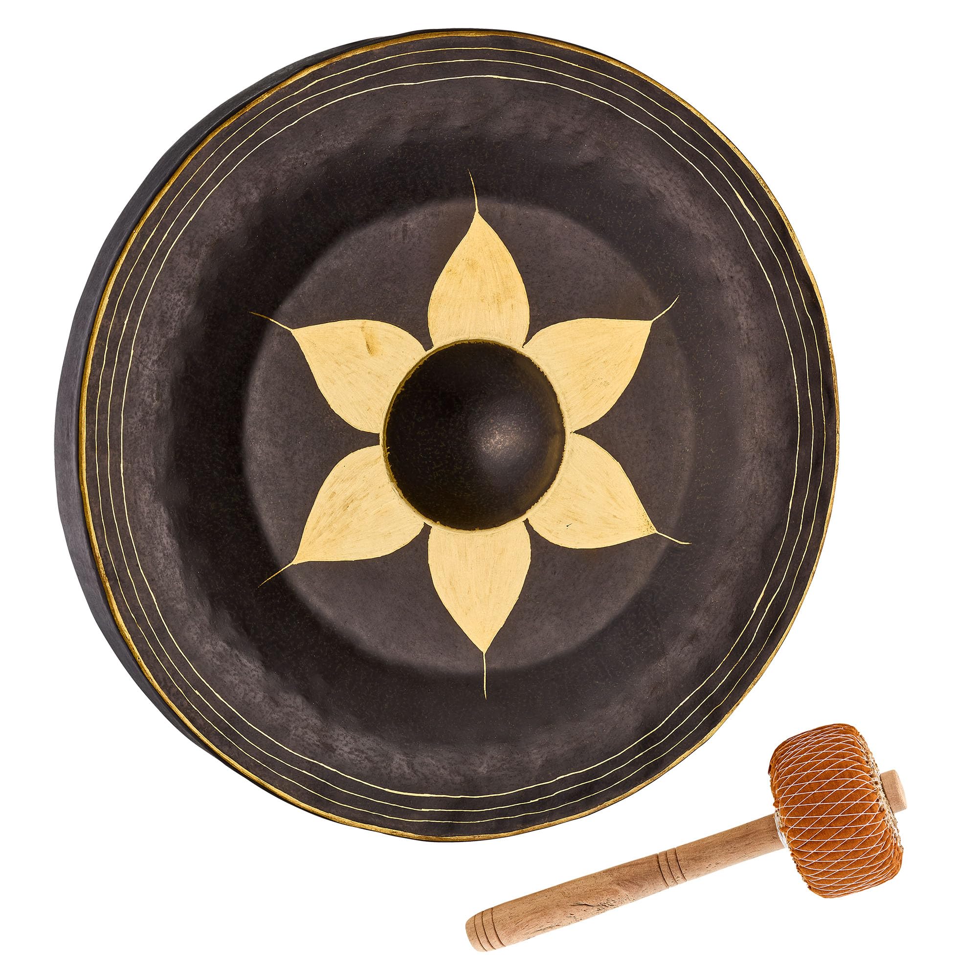 Thai Burmese Capezzolo Gong - Fatto a mano in Thailandia - Per bagni sonori, meditazione, yoga