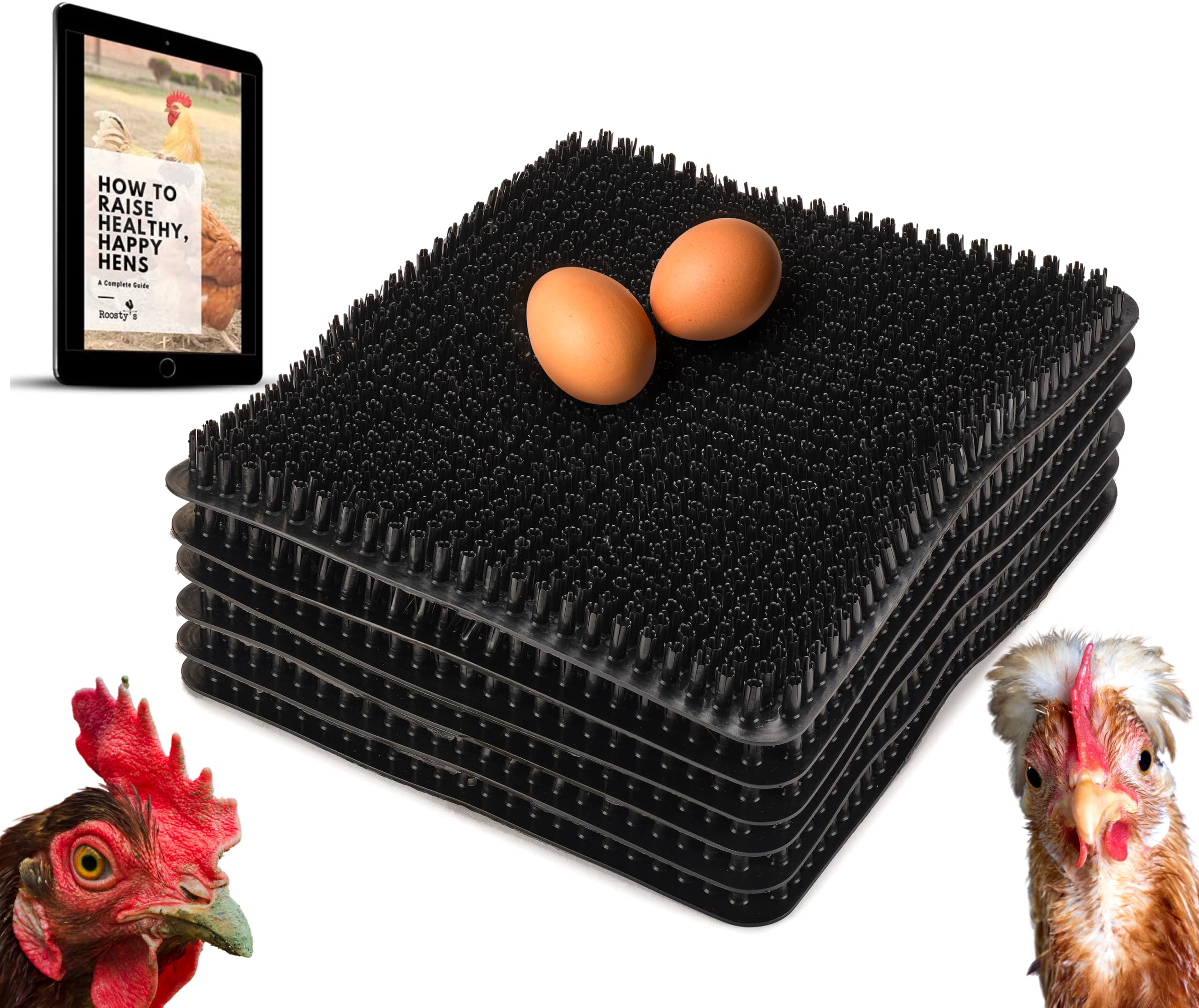 Buy Roosty's Chicken Nesting Pads x6 Washable Plastic Nesting Box
