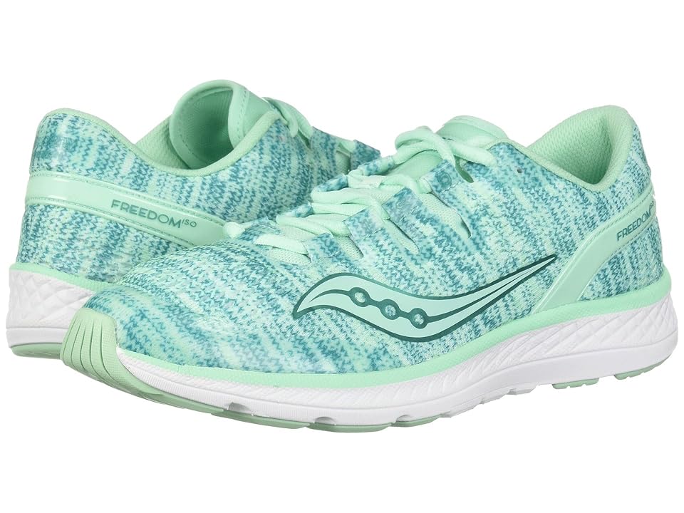 

Saucony Kids Freedom ISO (Little Kid/Big Kid) (Aqua) Girls Shoes, Blue