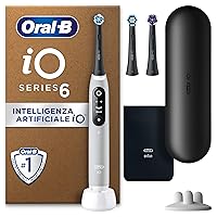 Oral-B Spazzolino Elettrico Ricaricabile iO 6 Grigio, 3 Testine Di Ricambio