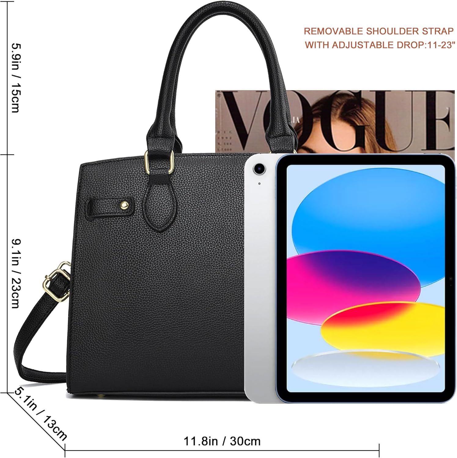 DMICXEL Tote Bag Crossbody Purses for Women Shoulder Handbag PU Leather Top Handle Satchel Bags - Image 6