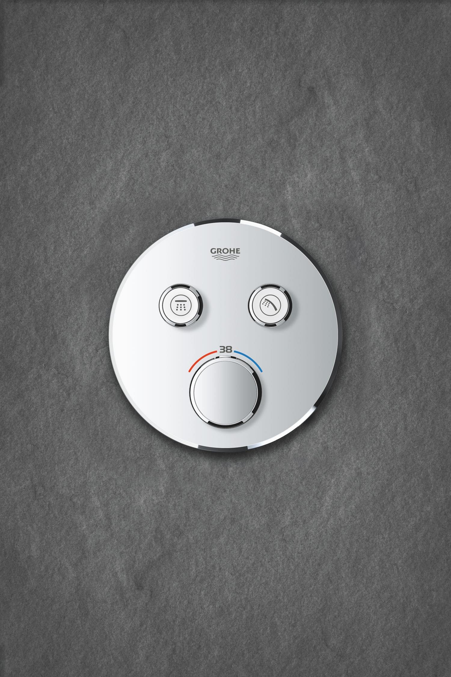 GROHE Grohtherm SmartControl Miscelatore Termostatico a 2 Vie, Cromo, Rotondo 29119000