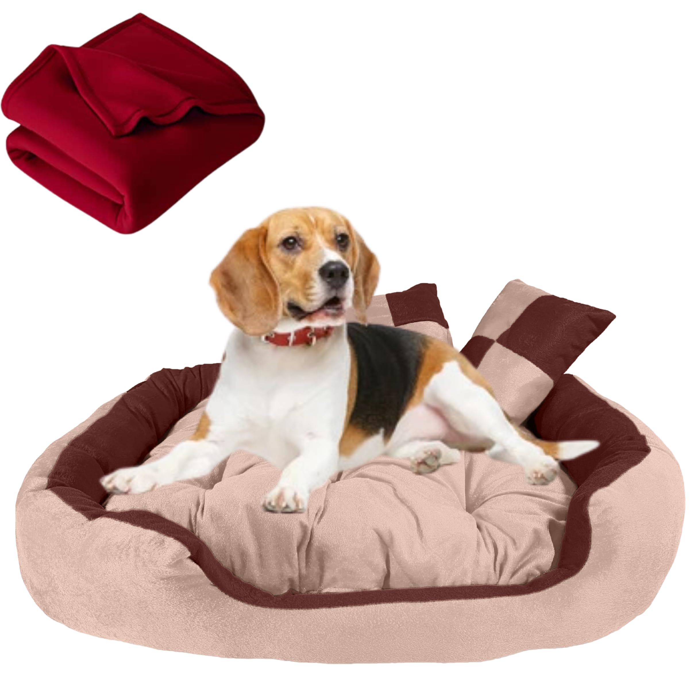DRILLY Bed Washable Soft Reversible Dog Bed with Blanket for Small | Medium | Large | Extra Large | XXL | 3XL | 4XL Size Dogs | Cats | Puppy | pet | Rabbit |Cushion Pillow (XXL) (B0C4H113FF) Amazon Price History, Amazon Price Tracker