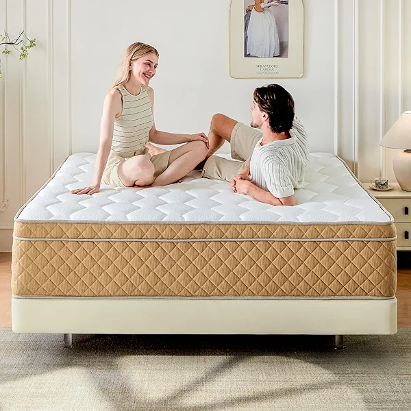 Niqooia Full Size Mattress, 12 inch Memory Foam Mattress Medium Firm Mattress, Fiberglass Free, CertiPUR-US Certified Safe Materials, 7 Zon Pocket Springs, Full Mattress in a Box