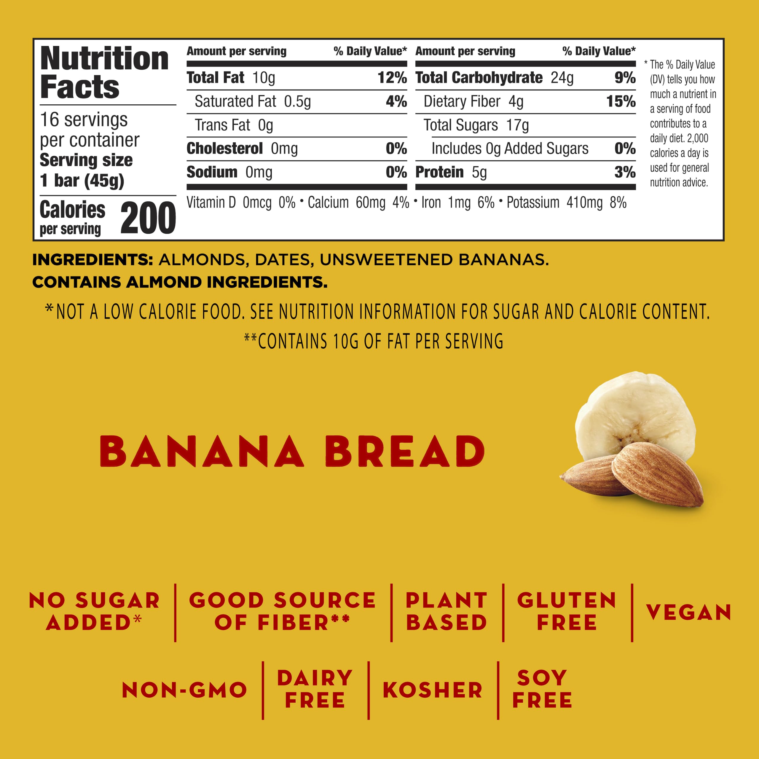 Larabar - Original Fruit & Nut Bars boîte pain aux bananes - 16 Barres