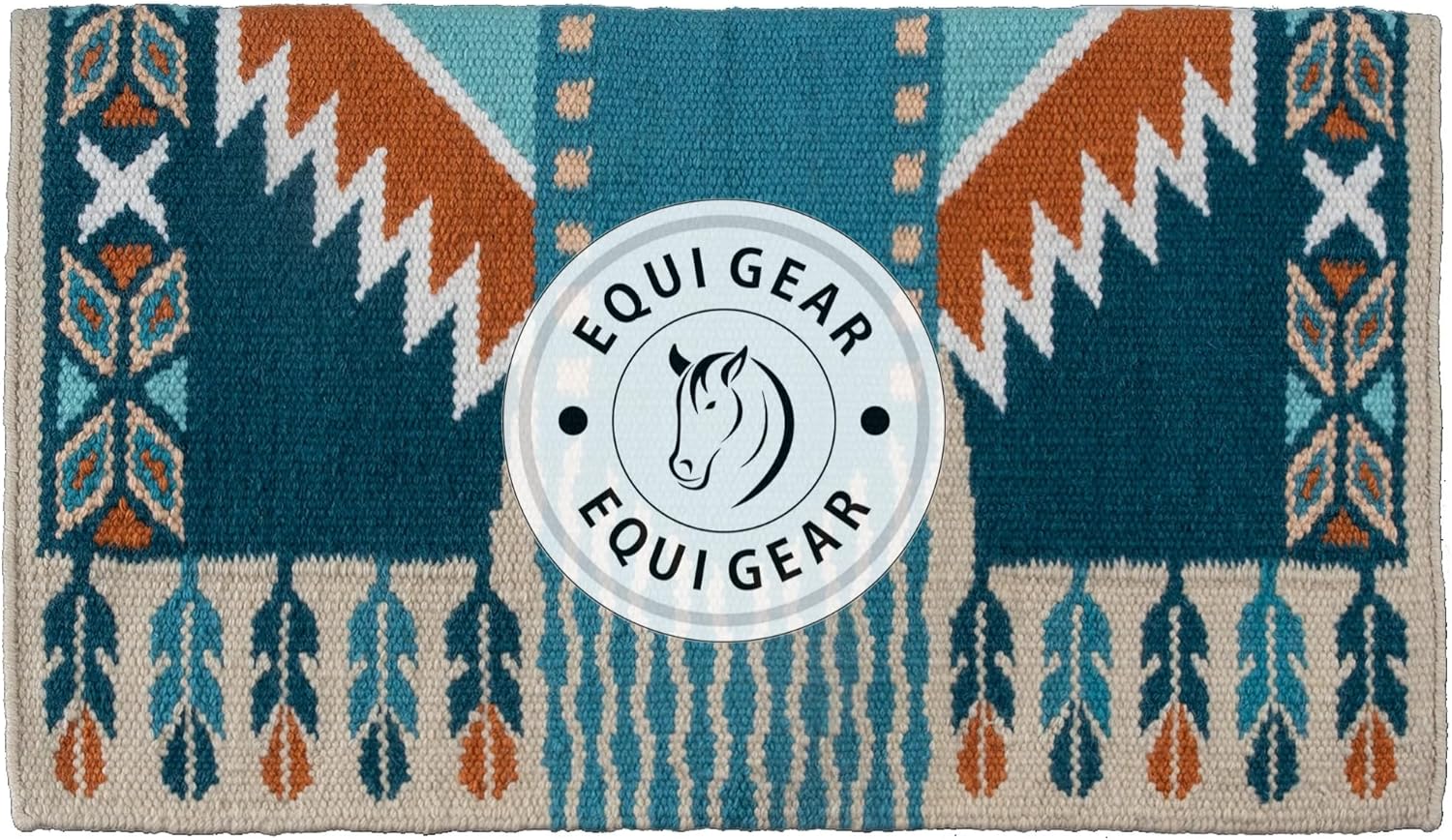 Horse Western Ranch Saddle Blanket/New Zealand Wool Western Saddle Blanket Top Wool Pad Sensor Flex (Customization Available) N289