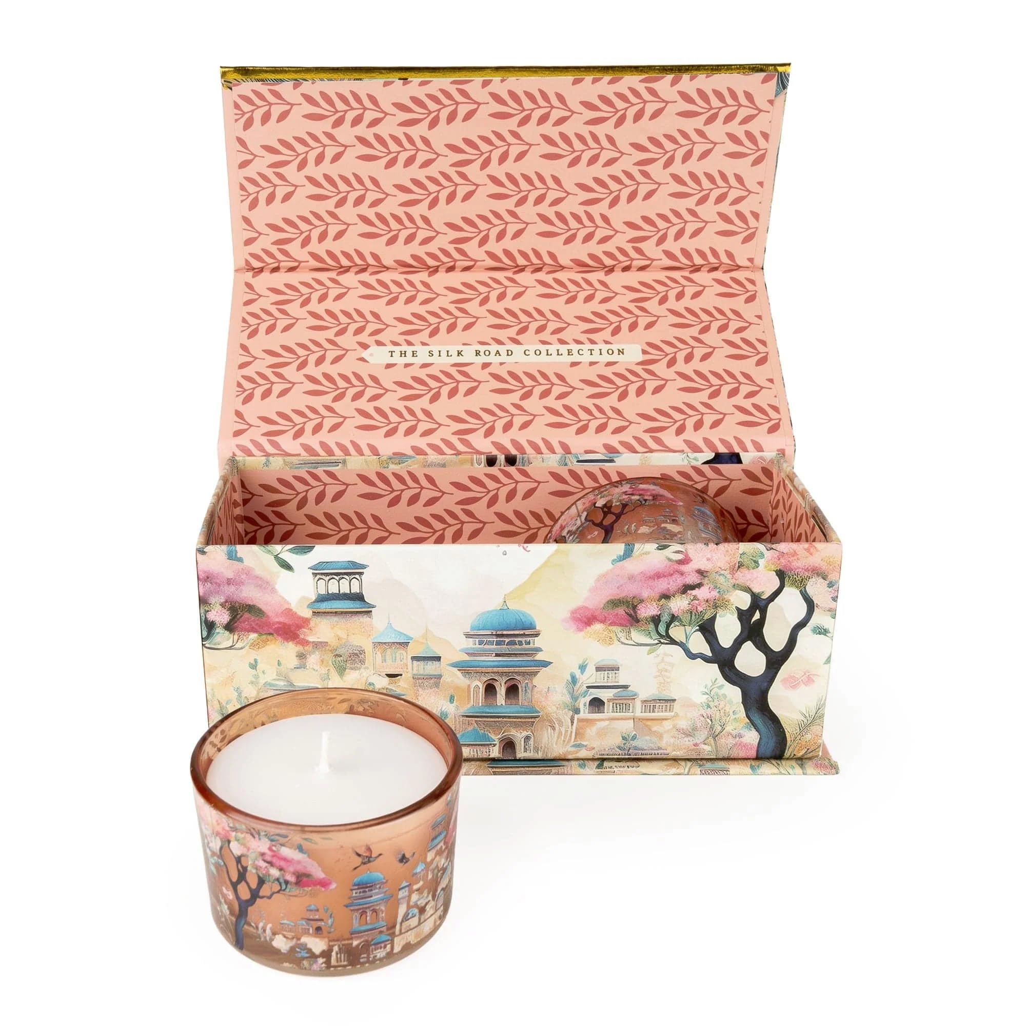 Candlelight The Silk Road Collection Scented Candle Gift Set Pomegranate & Cassis Glass Votive