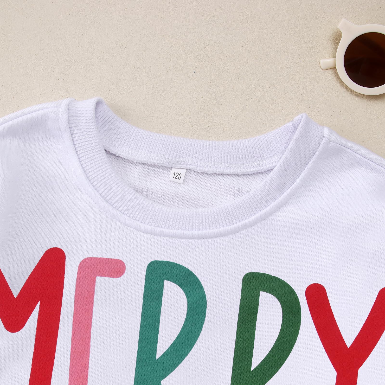 MODNTOGA Sudadera de manga larga para niños y niñas, con cuello redondo, diseño retro de Navidad