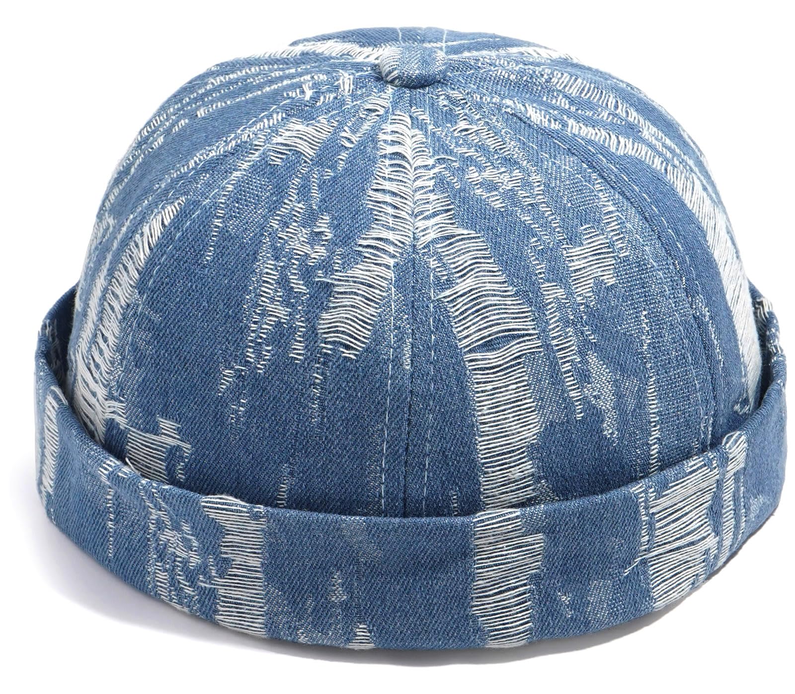 Glamorstar Brimless Dome Hats for Women Men Sailor Beanie Cap Vintage Docker Hat