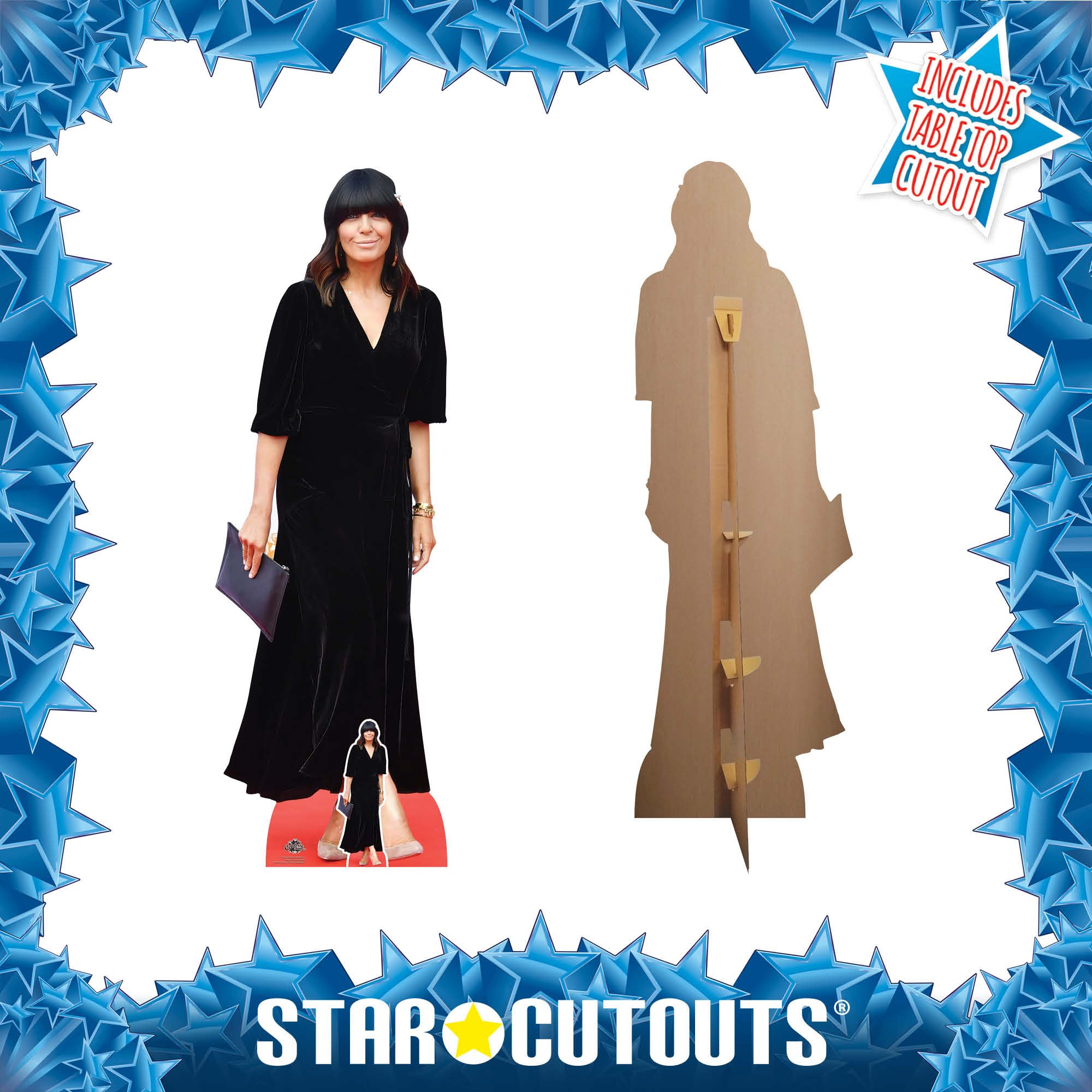 Star Cutouts Claudia Winkleman CS1222 Découpe en Carton Hauteur 166 cm