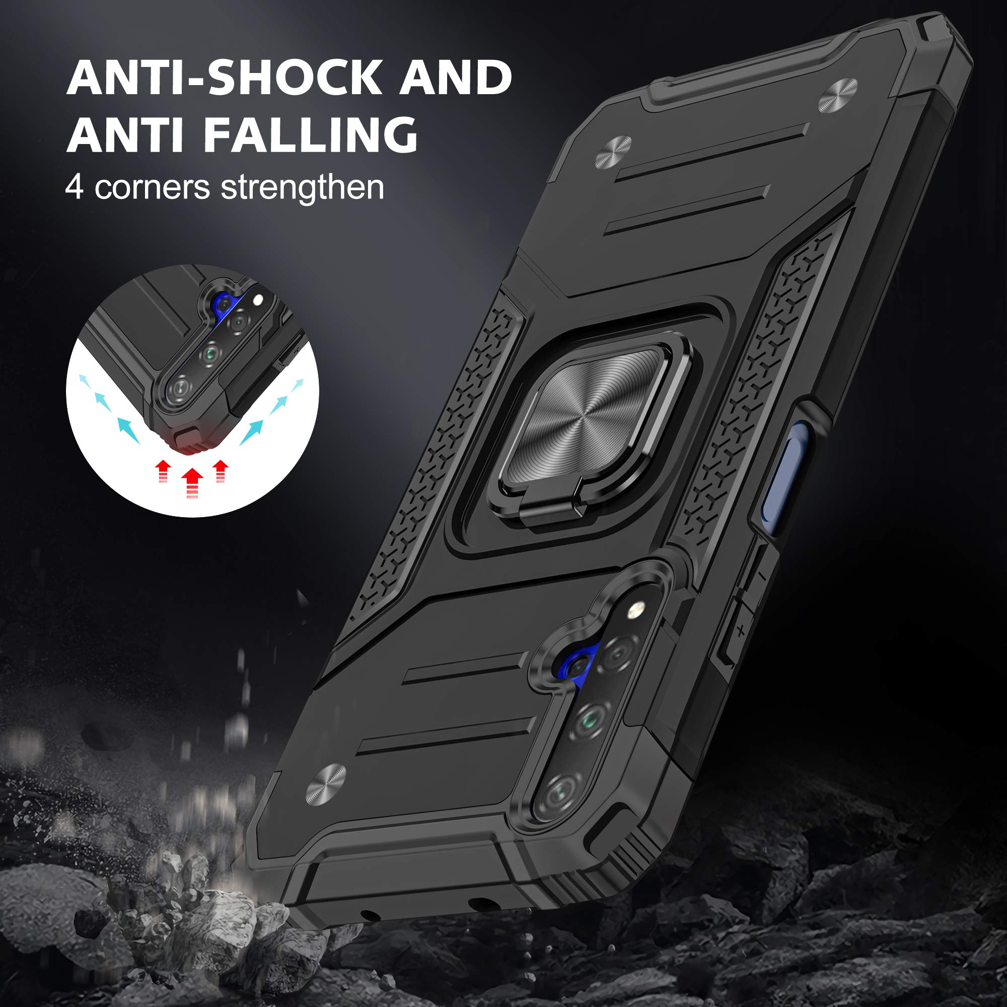 Asuwish Cover Per Huawei Nova 5T/Honor 20 Con Pellicola Vetro