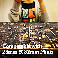 Vista 4 de Arcknight The Cobblestone City - Mapas de batalla para juegos de rol; 16 mapas modulares RPG en 8 páginas de doble cara, cuadrícula cuadrada de 1