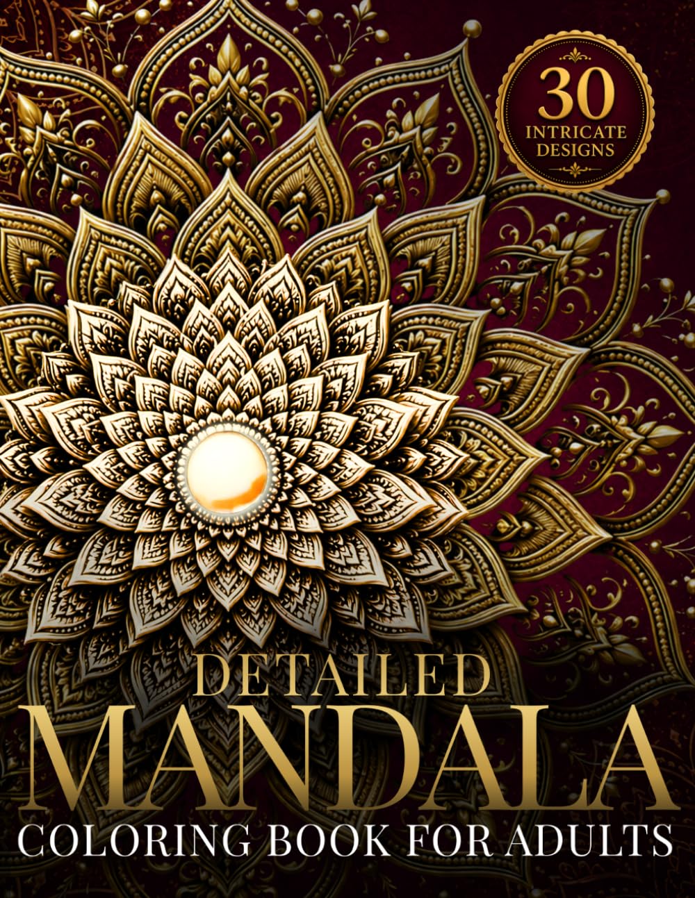 Detailed Mandala Coloring Book for Adults: Intricate Mandalas for Relaxation, Mindfulness & Stress Relief (StillHaven Studio Mandalas – Hard)
