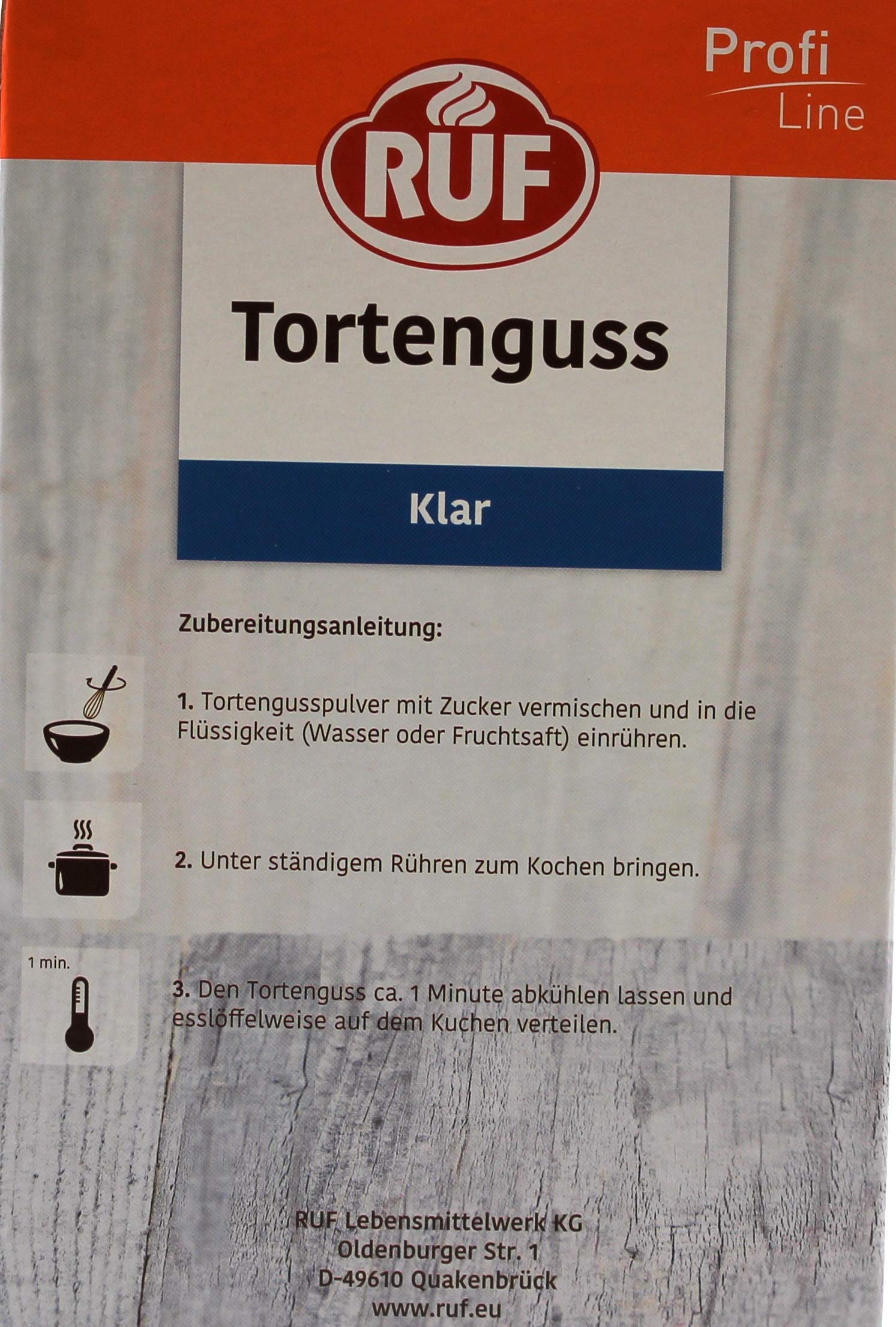 RUF Tortenguss Klar, 10er Pack (10 x 1 kg)